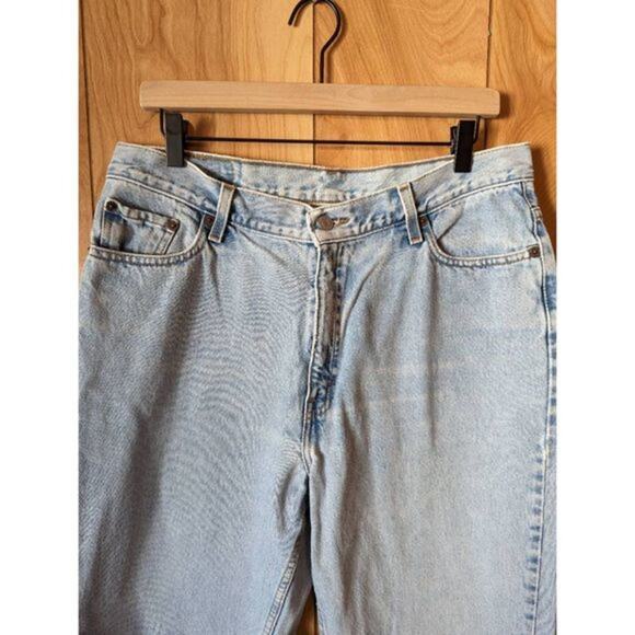 Levi's Jeans Vintage 512 Slim Fit Tapered Leg Rigid Denim Light Wash Misses 12L - Picture 3 of 11